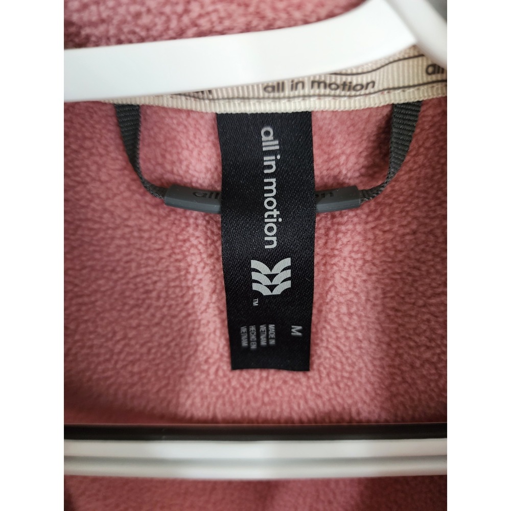 All In Motion Women's PolarTec Fleece Jacket Pink Full Zip Medium M Outdoor - Picture 3 of 10